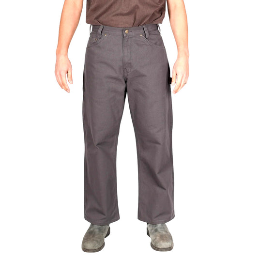Ben Davis Canvas Carpenter Pants in charcoal gray