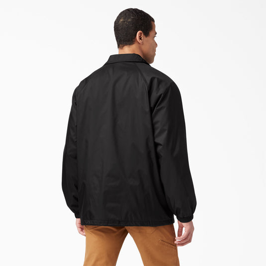 Dickies Snap Front Nylon Jacket Black