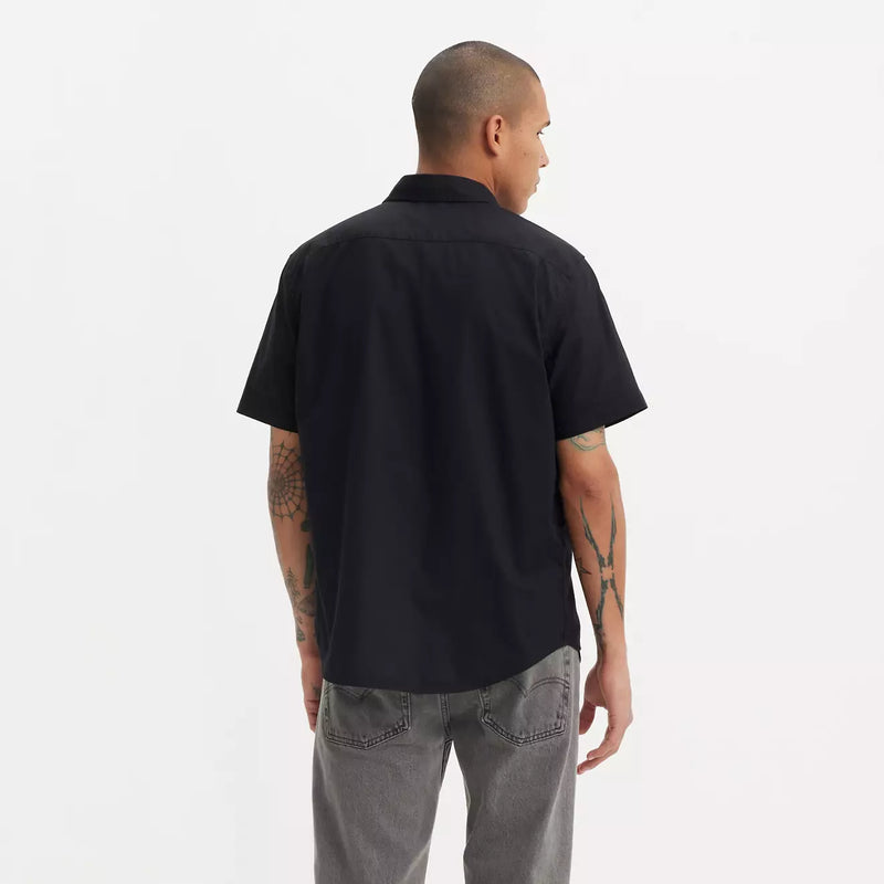 Load image into Gallery viewer, Levi&#39;s Short Sleeve Classic 1Pkt Standard Fit Shirt - Jet Black - Back
