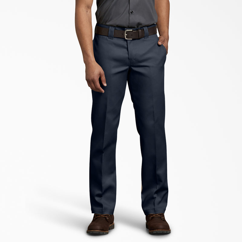 Load image into Gallery viewer, Dickies D873F Flex Slim Straight Pant - Dark Navy - Front
