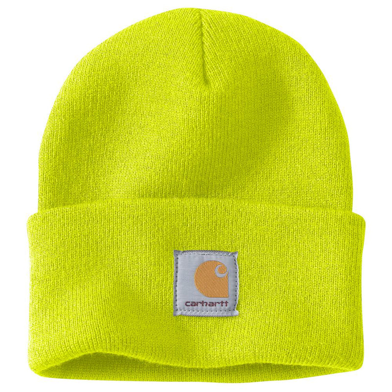 Load image into Gallery viewer, Carhartt A18 Knit Cuffed Beanie - Brite Lime
