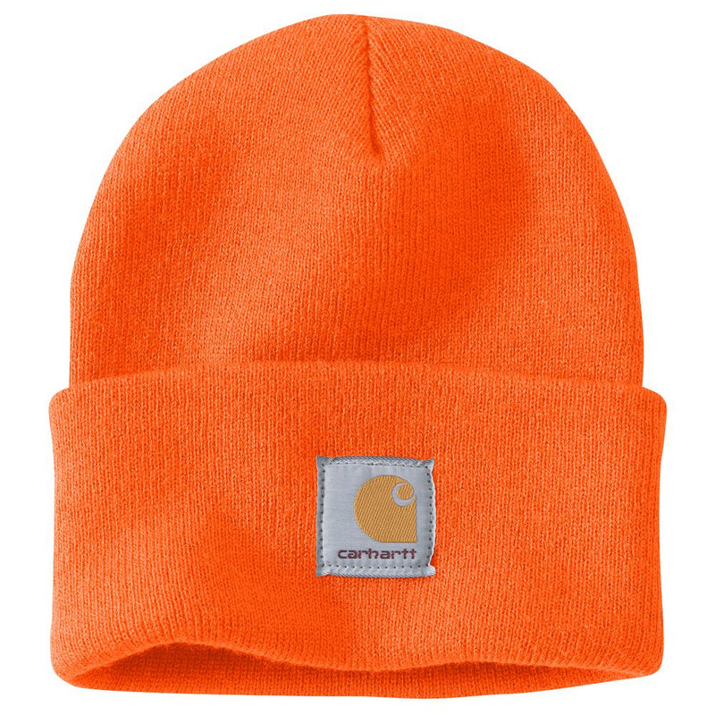 Load image into Gallery viewer, Carhartt A18 Knit Cuffed Beanie - Brite Orange
