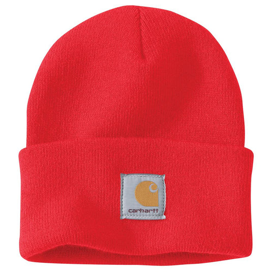 Carhartt A18 Knit Cuffed Beanie - Fire Red