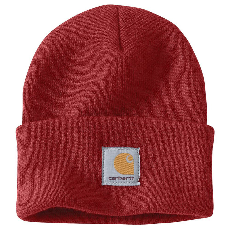 Load image into Gallery viewer, Carhartt A18 Knit Cuffed Beanie - Crabapple
