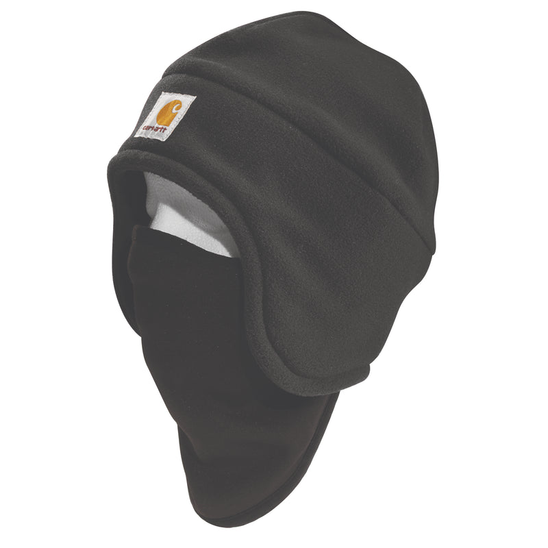 Load image into Gallery viewer, Black Carhartt beanie with black face mask 

