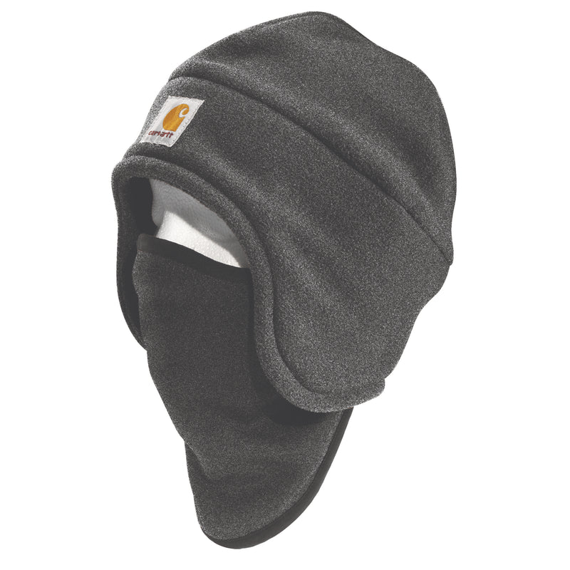 Load image into Gallery viewer, Charcoal heather gray Carhartt beanie with black face mask

