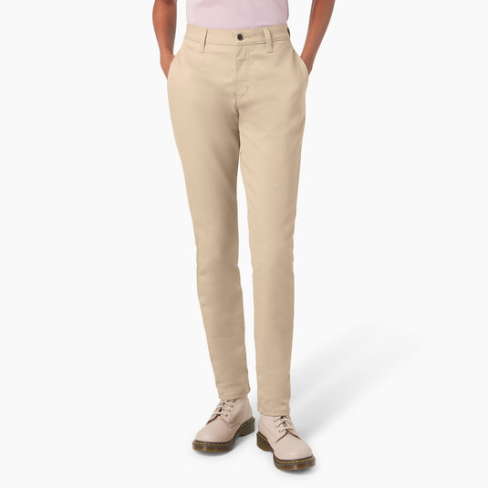 Dickies Women's Skinny Super Flex Pant - Desert Sand