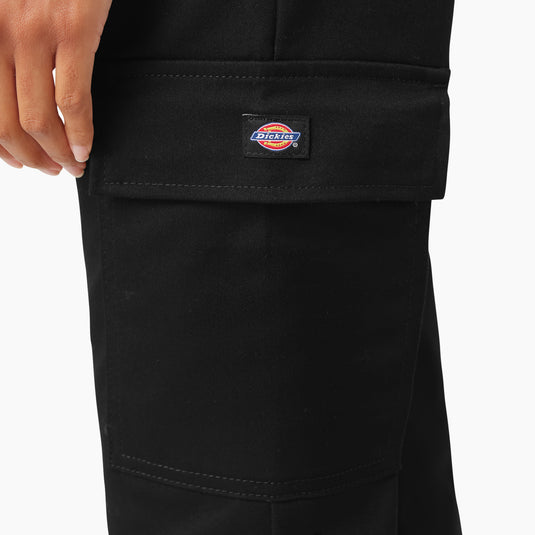 Dickies Women's Cargo Super Flex Pant - Black Side