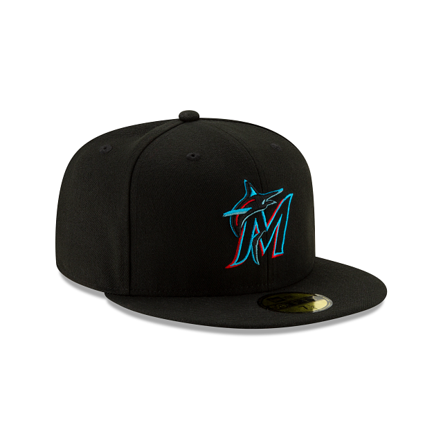 New Era Miami Marlins 59Fifty Fitted - Black - Right