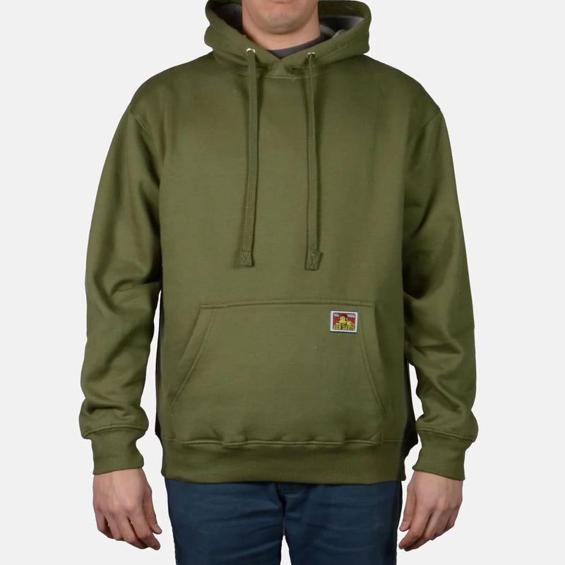 Load image into Gallery viewer, Ben Davis Heavyweight Pullover Hoodie - Olive Green

