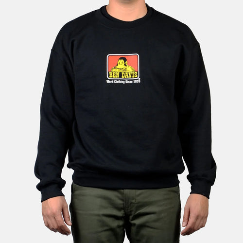 Ben Davis Crewneck Sweatshirt - Black