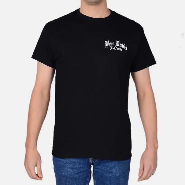 Load image into Gallery viewer, Ben Davis S/S Paisley Logo Tee - Black - Front
