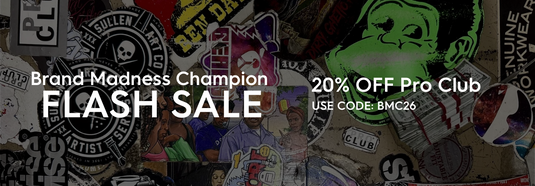 Promotional banner for a flash sale with various brand logos and a discount offer.