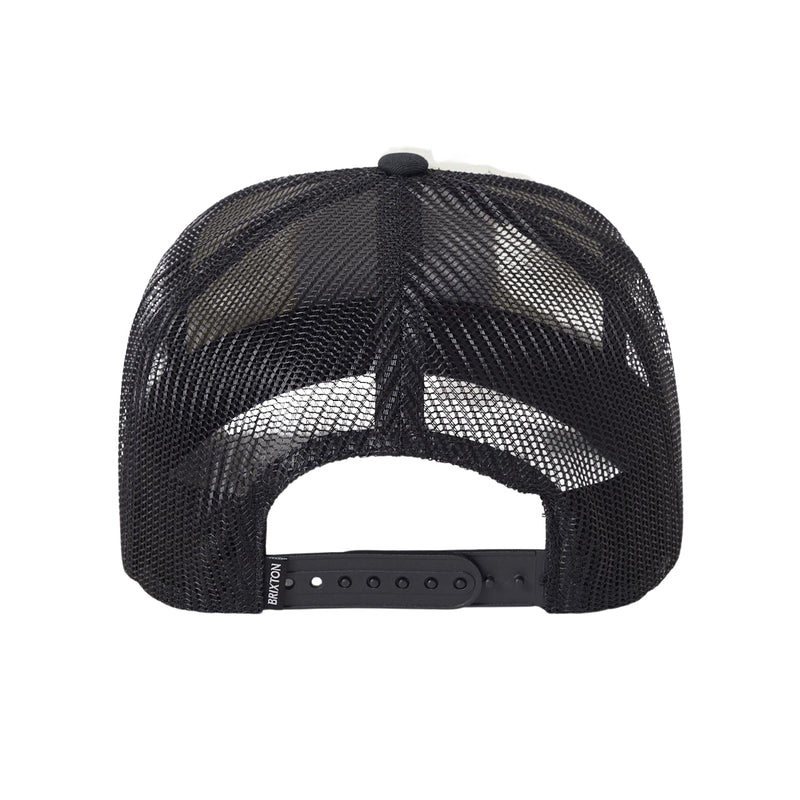 Load image into Gallery viewer, Black mesh back cap with black plastic adjustable snap back.
