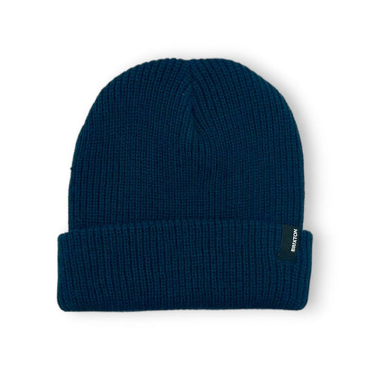 Blue beanie on a white background