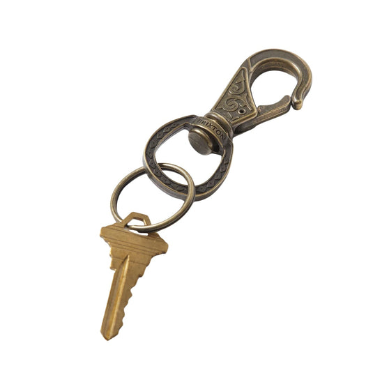 Keychain with key and decorative clasp (key not included)