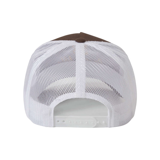 A medium-profile, structured 5-panel trucker hat featuring Brixton embroidered logo detailing for a clean, elevated look. Designed with a curved bill made from a Bureo NetPlus® visor crafted from recycled fishing nets, it combines classic style with sustainable innovation. The mesh back panels provide breathability, while the moisture-wicking sweatband keeps you comfortable all day. Finished with a direct embroidery design and an adjustable plastic snapback closure for a secure, customizable fit.