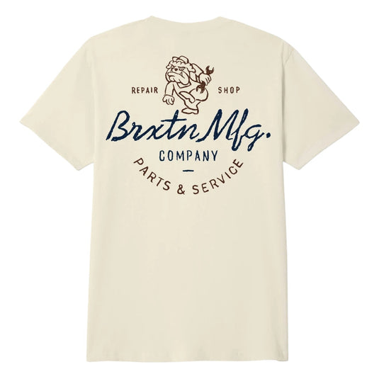 Brixton Tolman S/S  Tee - Cream - CLEARANCE
