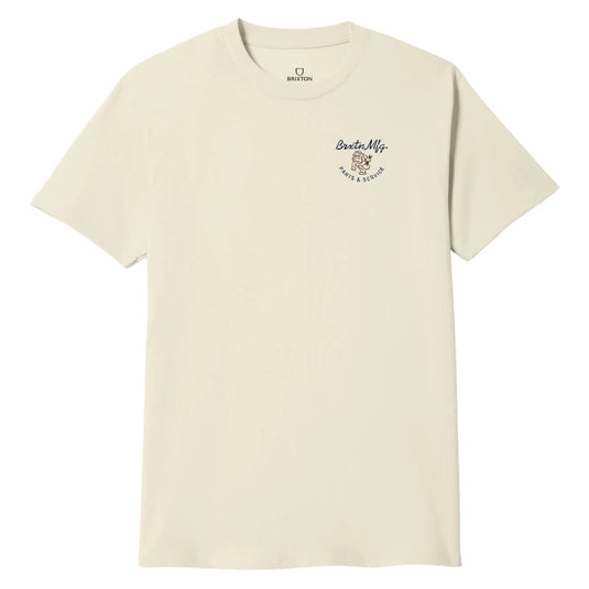 Brixton Tolman S/S  Tee - Cream - CLEARANCE