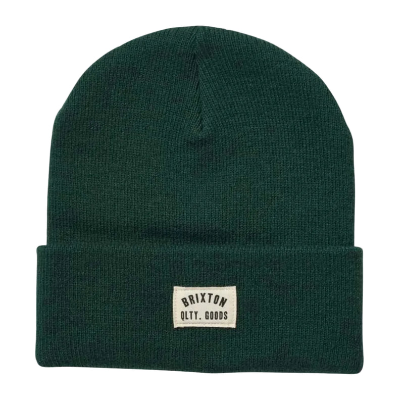 Load image into Gallery viewer, Green beanie with a Brixton label on a white background
