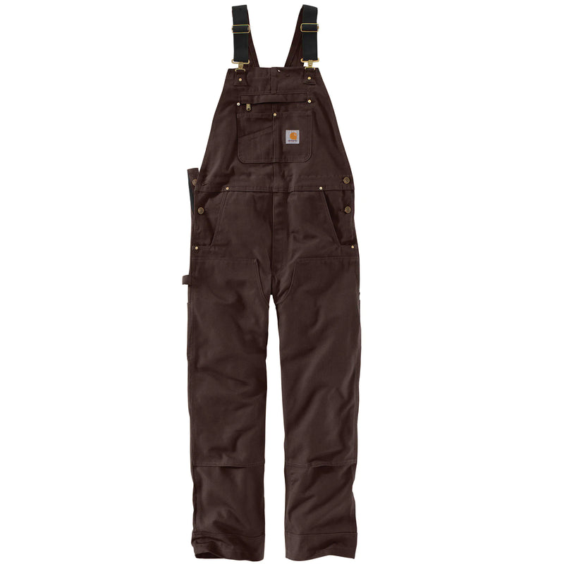 Load image into Gallery viewer, Carhartt Relaxed Fit Duck Bib Overall Dark Brown - Flat (No Model)

