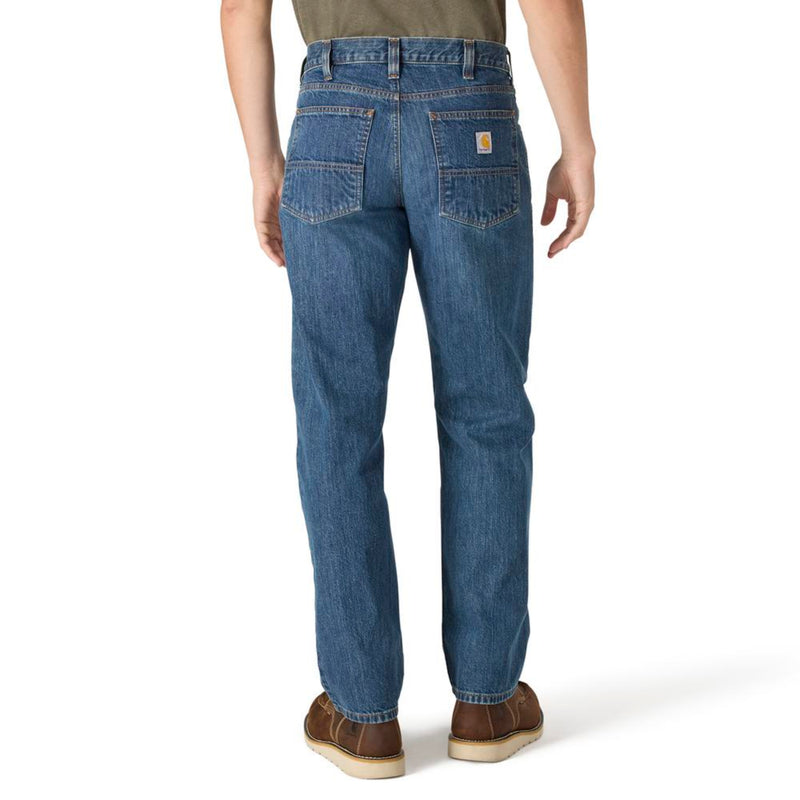 Load image into Gallery viewer, Blue jeans worn by a person on a white background
