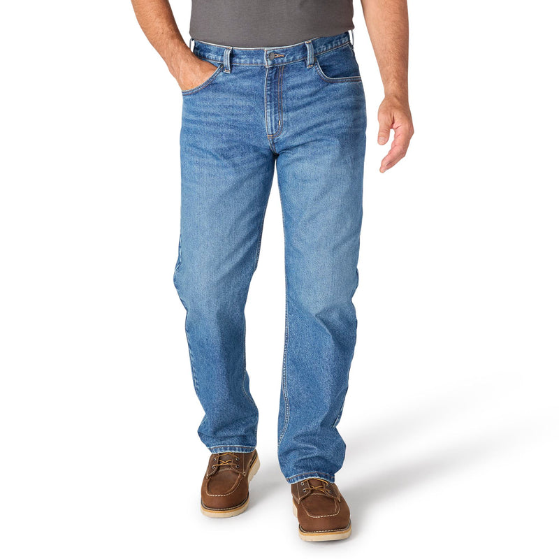Load image into Gallery viewer, Person wearing blue jeans on a white background
