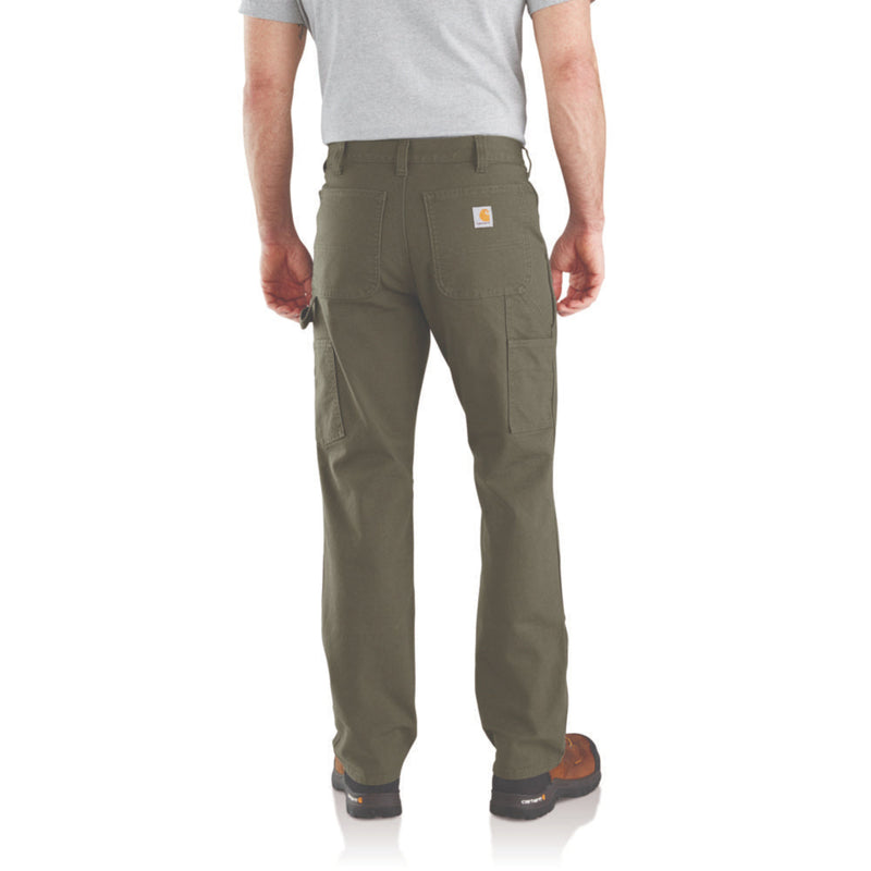 Load image into Gallery viewer, Person wearing green work pants on a white background
