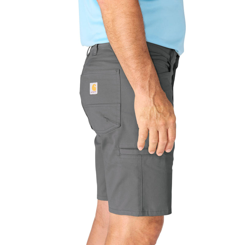 Load image into Gallery viewer, Gray shorts with a brand logo on a white background
