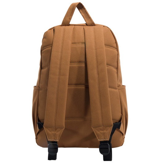 Carhartt Classic 25L Backpack Carhartt Brown back padded panel and shoulder straps.