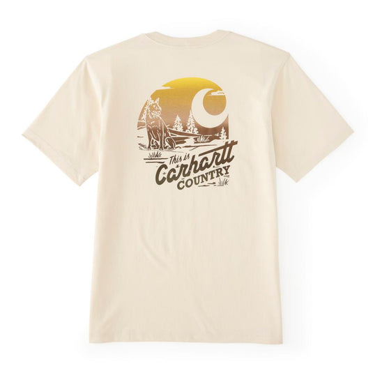 Light khaki shirt with a 'This is Carhartt Country' graphic on a white background
