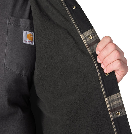 Interior lining of the Carhartt Plaid shirt Jac