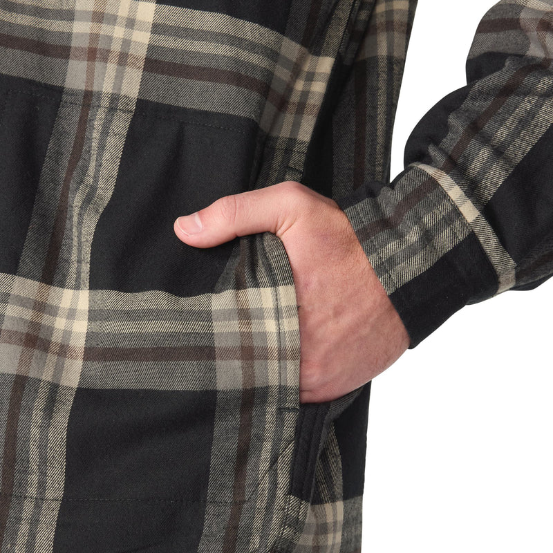Load image into Gallery viewer, Closeup of the pockets on the Carhartt Plaid Shirt Jac Flannel
