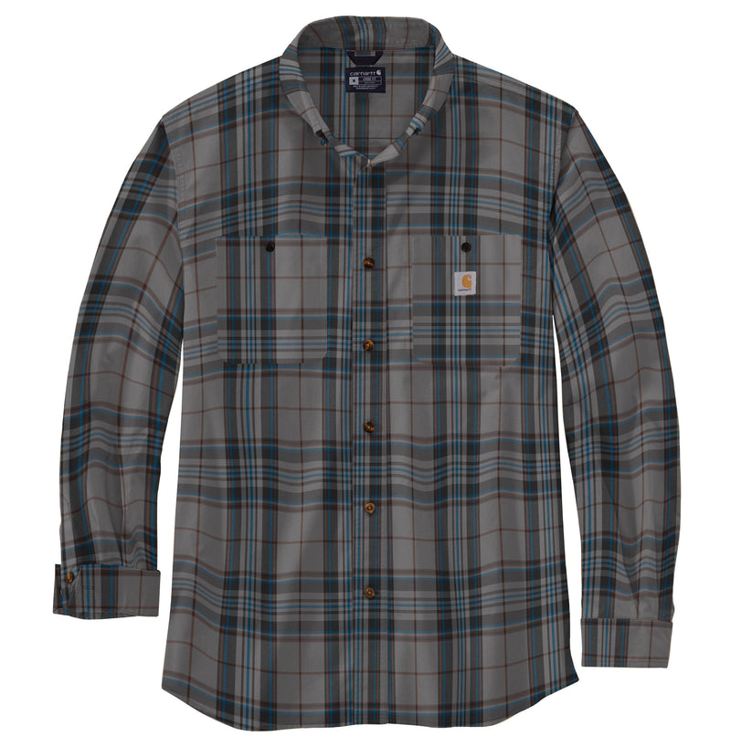 Load image into Gallery viewer, Plaid shirt with visible brand logo on a white background
