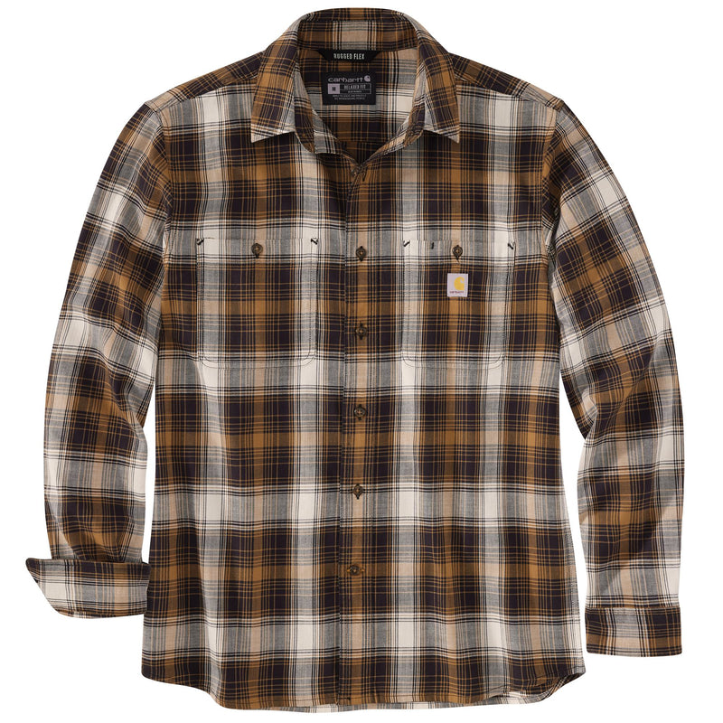 Load image into Gallery viewer, Plaid shirt with visible brand logo on a white background
