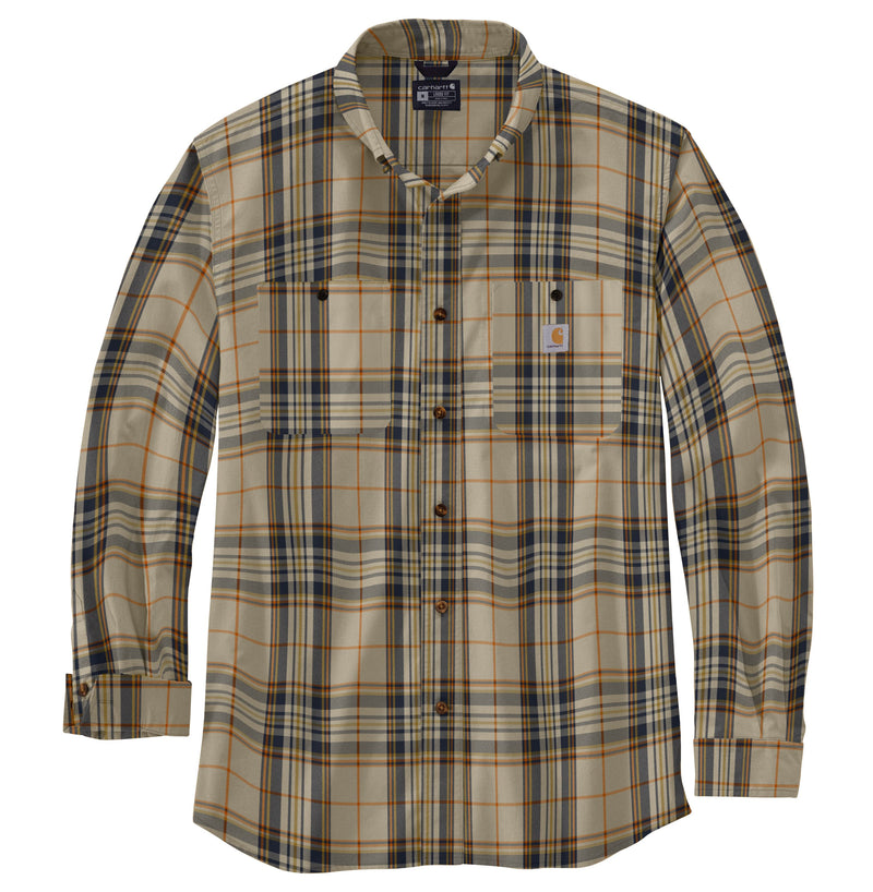Load image into Gallery viewer, Plaid shirt with visible brand logo on a white background
