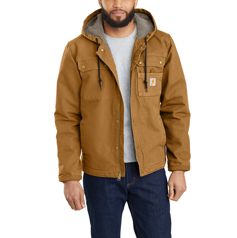 Load image into Gallery viewer, Carhartt Bartlett Sherpa Lined Utility Jacket Carhartt Brown
