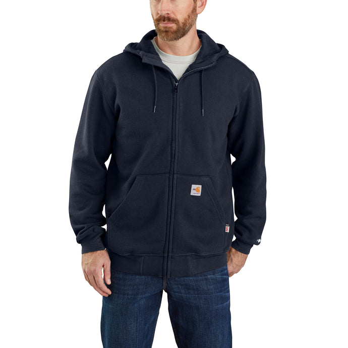 Carhartt Flame-Resistant Force® Midweight Zipper Hoodie Navy