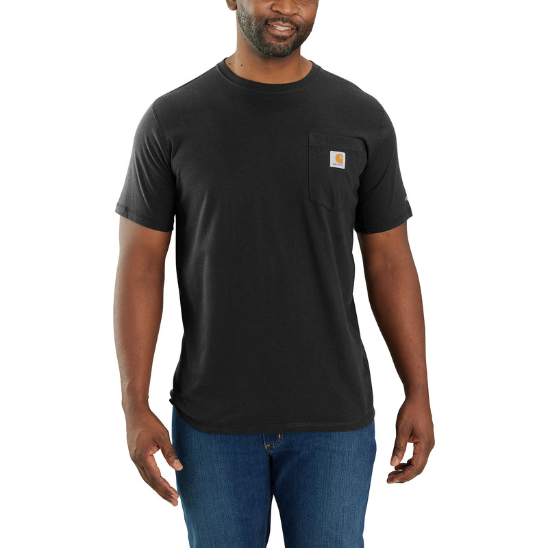 Load image into Gallery viewer, Carhartt TK6652 Relaxed Fit Force® Short Sleeve Tee Black
