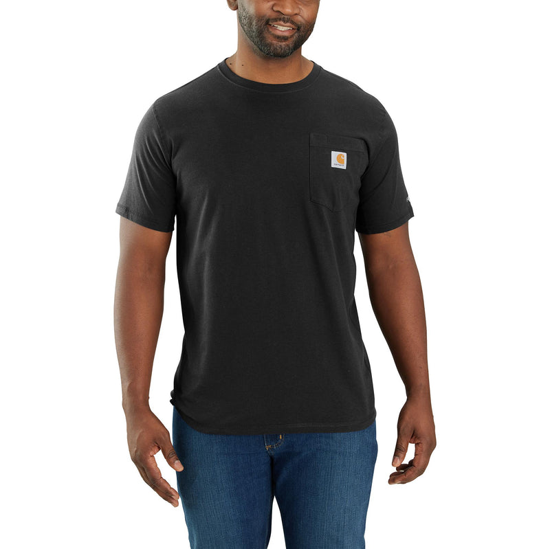 Load image into Gallery viewer, Carhartt Force Relaxed Fit Midweight Short Sleeve Pocket Tee Black
