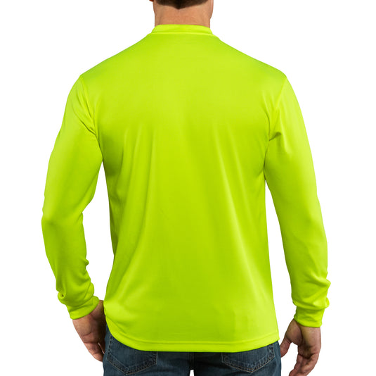 Carhartt Force® Relaxed Fit Lightweight Long Sleeve Pocket Tee (High-Vis) Brite Lime