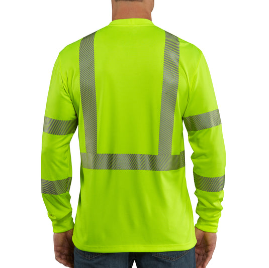 Carhartt Force® Relaxed Fit Lightweight Class 3 Short Sleeve Pocket Tee (High-Vis) Brite Lime