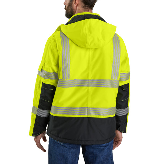 Carhartt Storm Defender® Class 3 Heavyweight Insulated Sherwood Jacket (High-Vis) Brite Lime