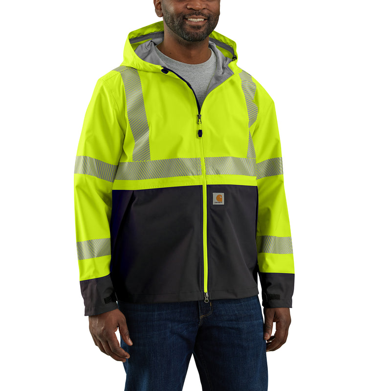 Load image into Gallery viewer, Carhartt Storm Defender® Loose Fit Class 3 Midweight Jacket(High-Vis) Brite Lime
