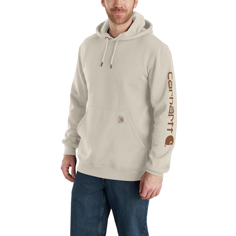 Load image into Gallery viewer, Carhartt K288 Loose Fit Midweight Logo Sleeve Graphic Hoodie Malt
