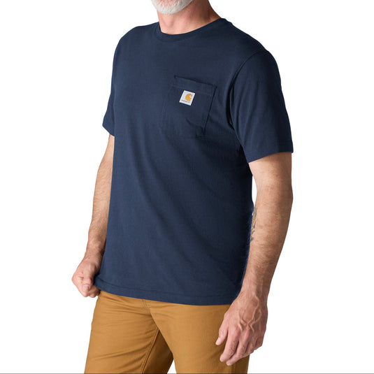 Carhartt K87 Short Sleeve Loose Fit Pocket Tee - Navy