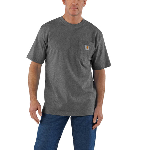 Carhartt K87 S/S Loose Fit Pocket Tee - Carbon Heather