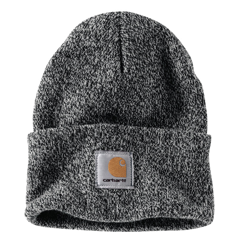Load image into Gallery viewer, Carhartt Knit Cuffed Beanie Black White
