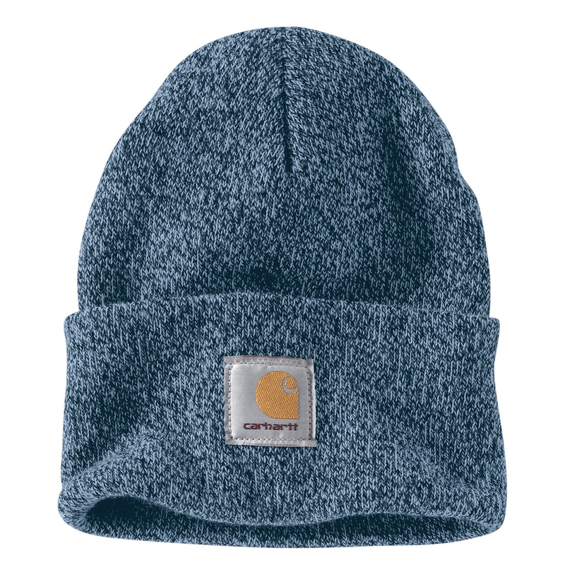 Load image into Gallery viewer, Carhartt Knit Cuffed Beanie Night Blue/Alpine Blue Marl
