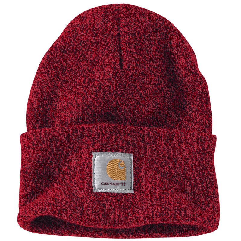 Load image into Gallery viewer, Carhartt Knit Cuffed Beanie Red Navy
